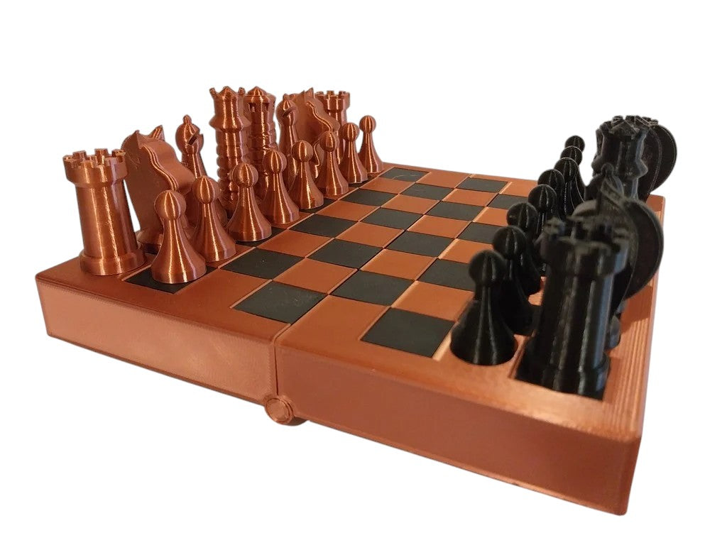 Minimal Style Chess Set 03 with Box/board