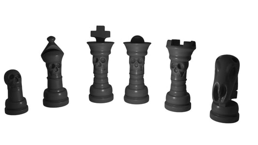 Skull Chess Set 04