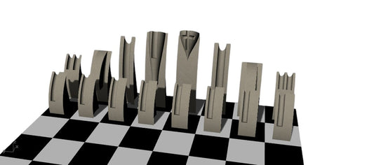 Minimal Style Chess Set 02